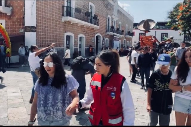 Realizan en Atlixco actividades por el día internacional del bastón blanco