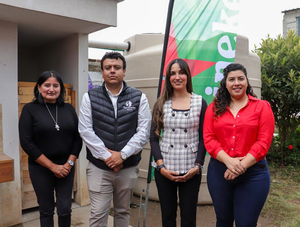 Heineken dona sistema de captación pluvial para el Centro Comunitario Kali de la BUAP