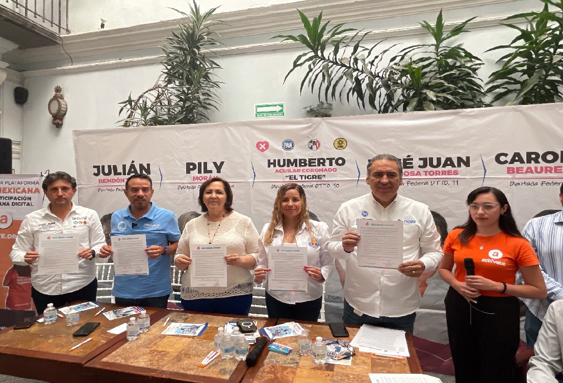 Candidatos a legisladores del PAN se suman al pacto derecho al futuro