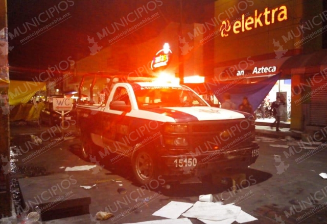 VIDEO: Balacera en Centro de Texmelucan deja 2 heridos