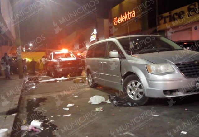 VIDEO: Balacera en Centro de Texmelucan deja 2 heridos