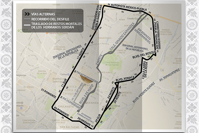 Conoce el dispositivo de vialidad para el desfile del 5 de Mayo