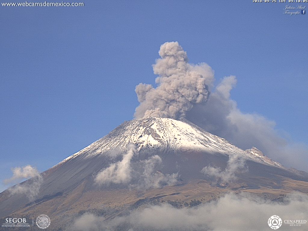 ¡Que no cunda el pánico! Constante actividad del Popocatépetl, no antecede fuerte explosión