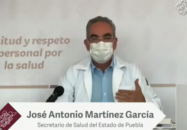 Puebla registra 1,606 casos covid el fin de semana 