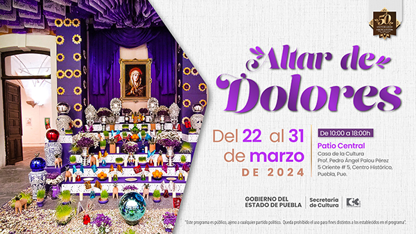 Instalan Altar de Dolores en Casa de la Cultura