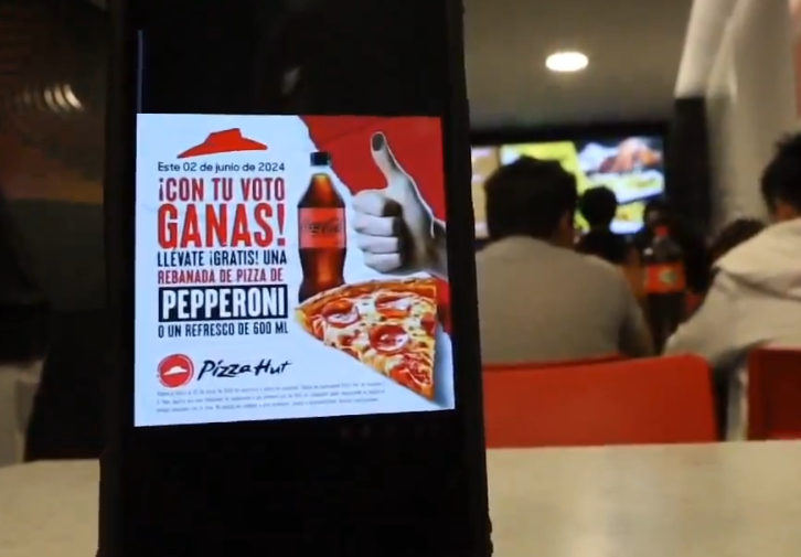 Pizza Hut, Dominos y Burger King también regalarán productos a poblanos que voten