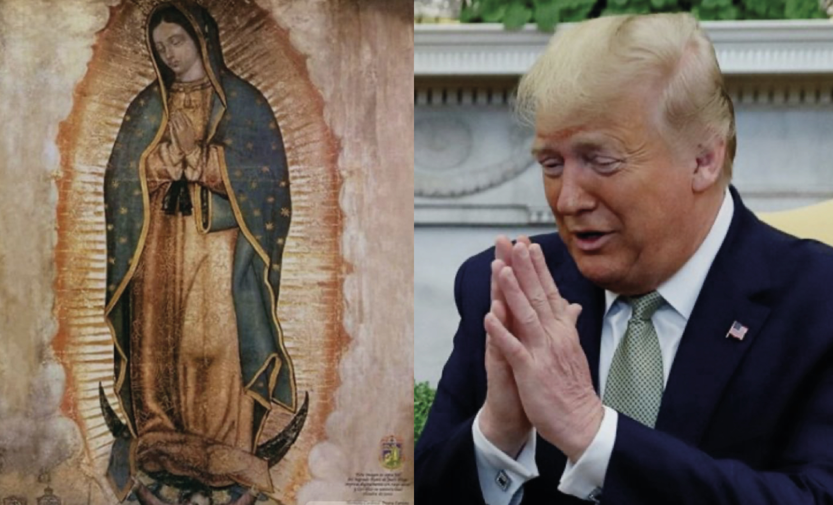 Trump es guadalupano; recurre a la virgen en plena campaña