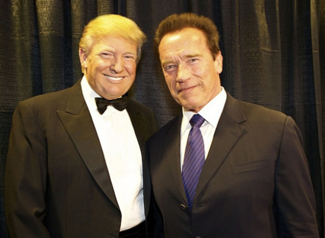 Schwarzenegger asegura que Trump está enamorado de el