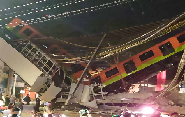 Pandeo de vigas, causante del desplome de la linea 12  de Metro: DNV