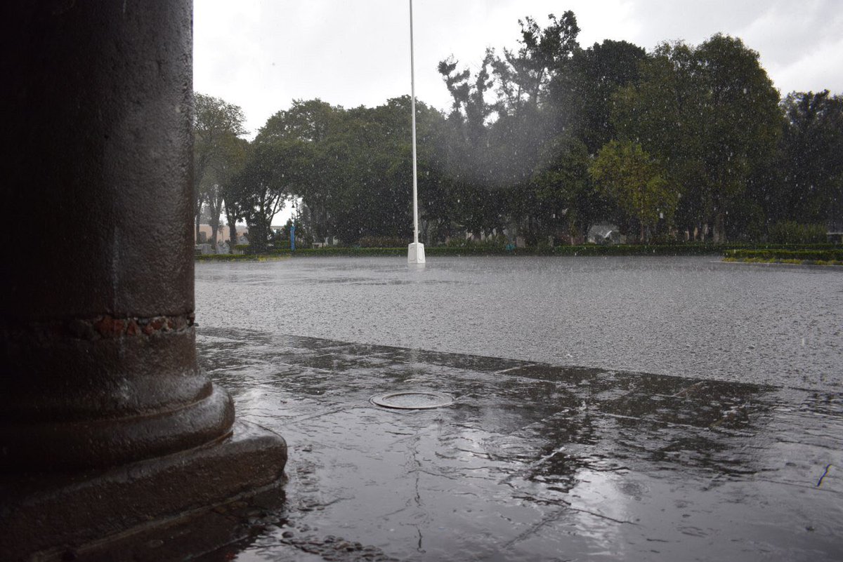 Alerta por lluvias en San Pedro Cholula