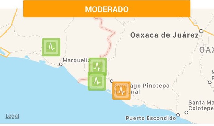 Se registra sismo MODERADO en Oaxaca y otro en Guerrero