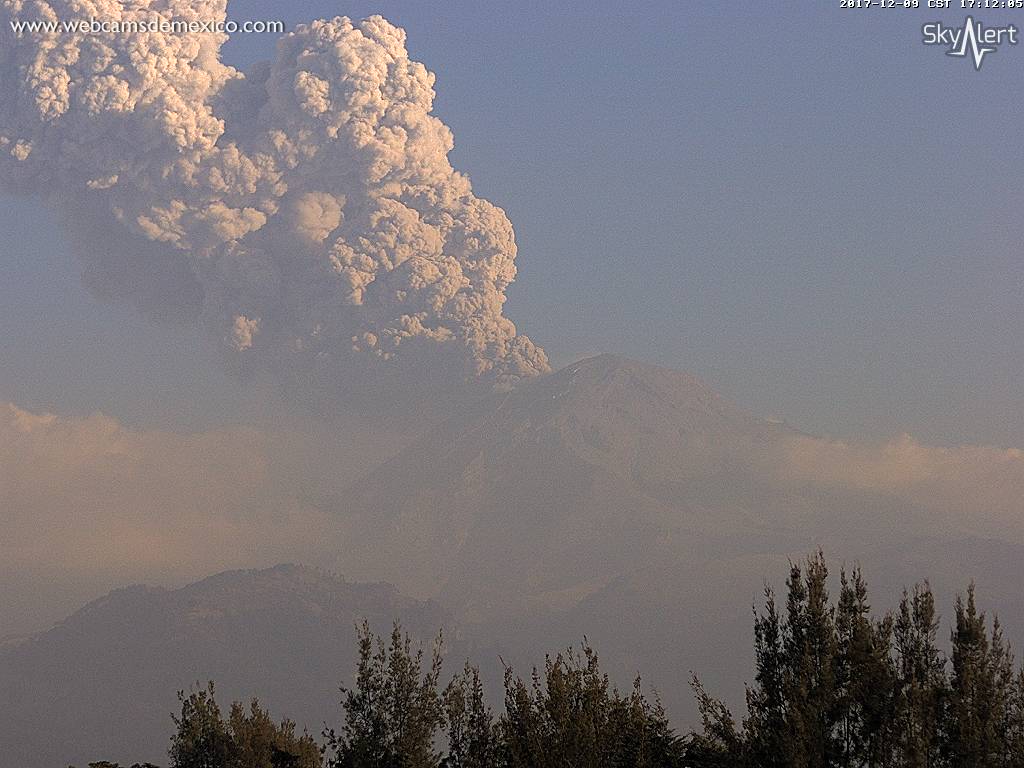 Episodio de erupciones explosivas presentó el Popocatépetl