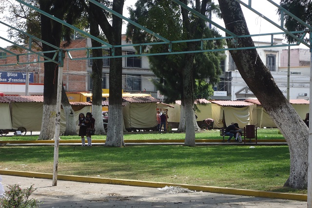 Reubicarán a 180 ambulantes por obras en Huejotzingo