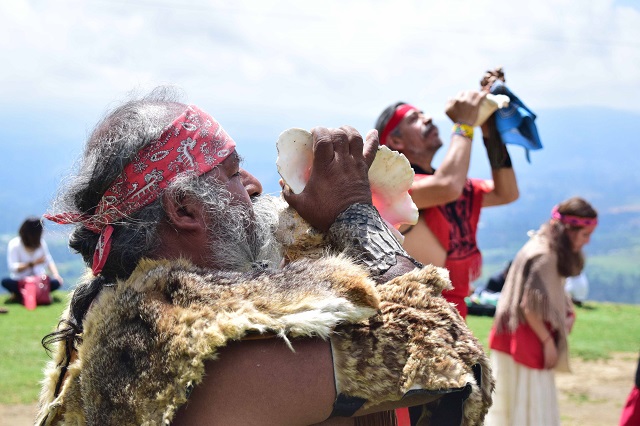 Reciben la primavera en Tlatlauquitepec con ritual en el Cerro Cabezón 