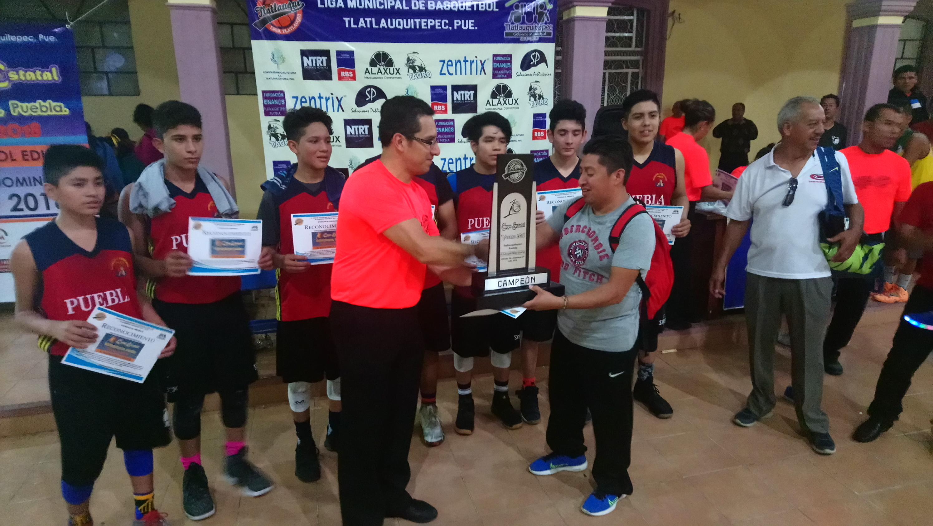 Realizan Copa Estatal de Básquetbol en Tlatlauquitepec 