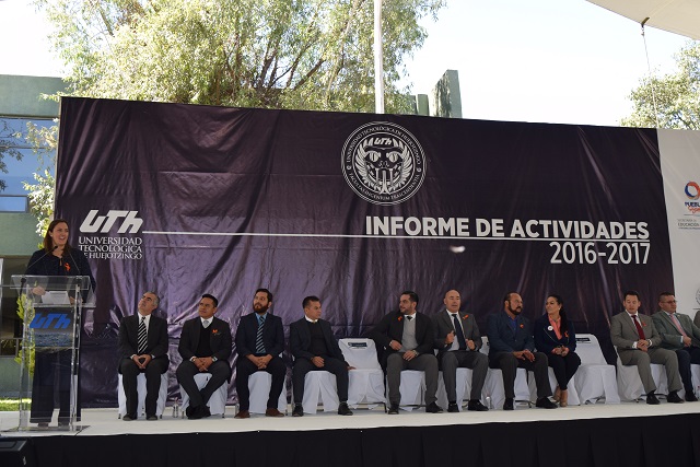 Acude secretaria de Educación a informe de rector en la UTH