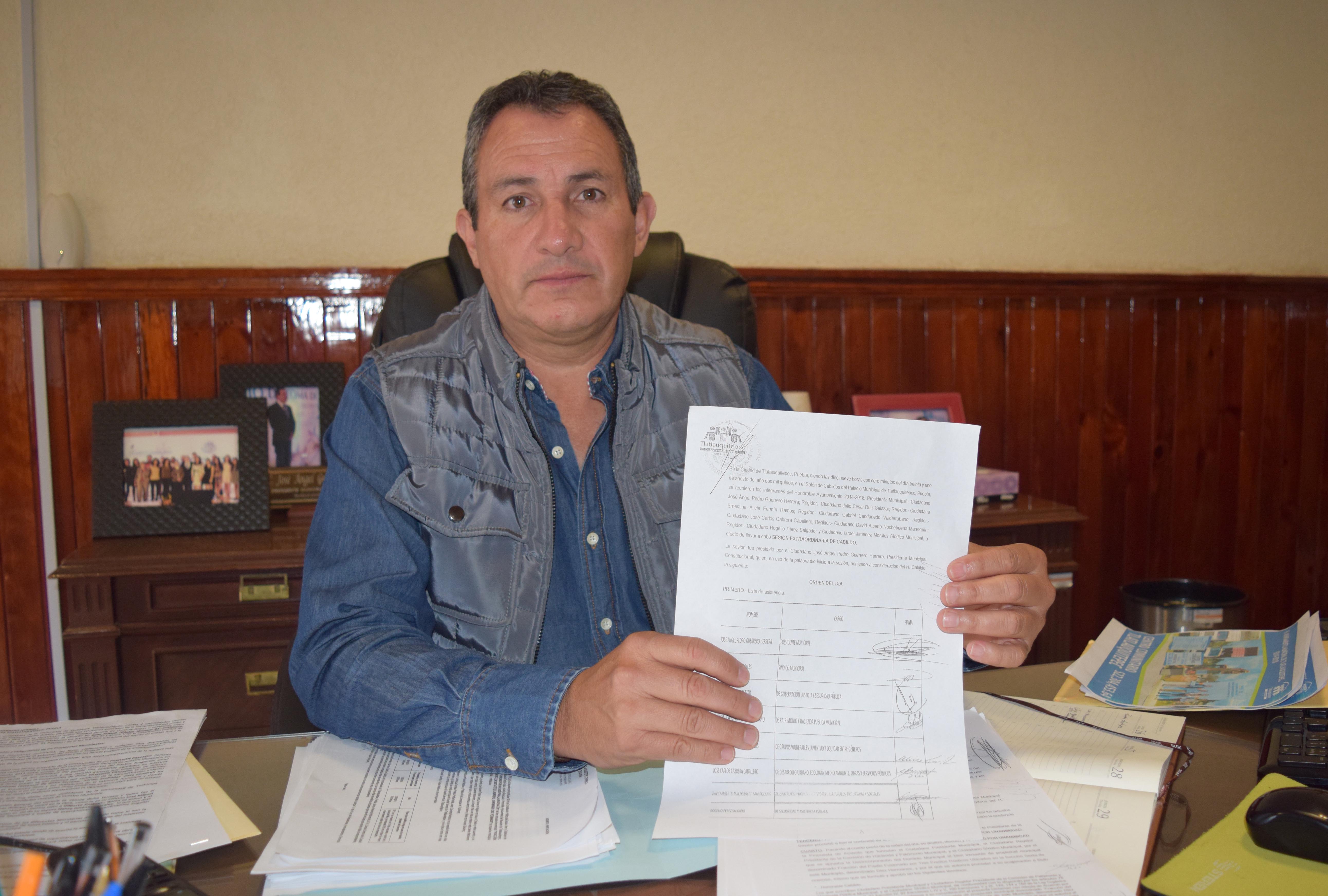 Exedil pagó con sobreprecio terrenos de Tochimpa: alcalde de Tlatlauquitepec