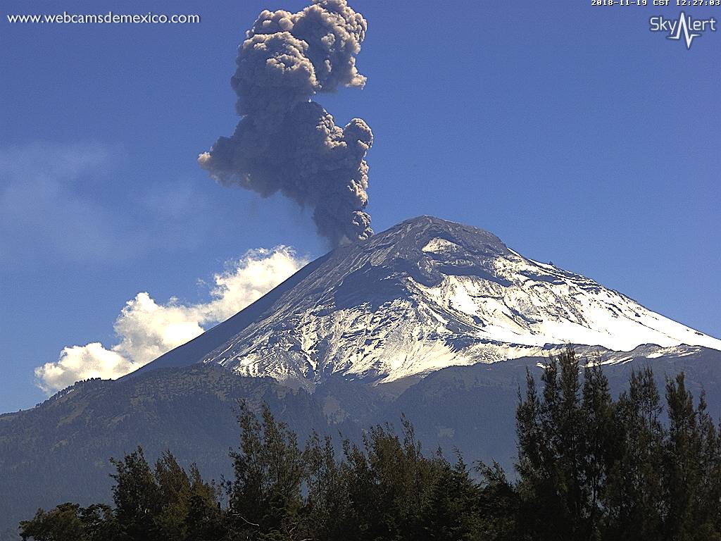 En aumento la intensidad de explosiones del Popocatépetl