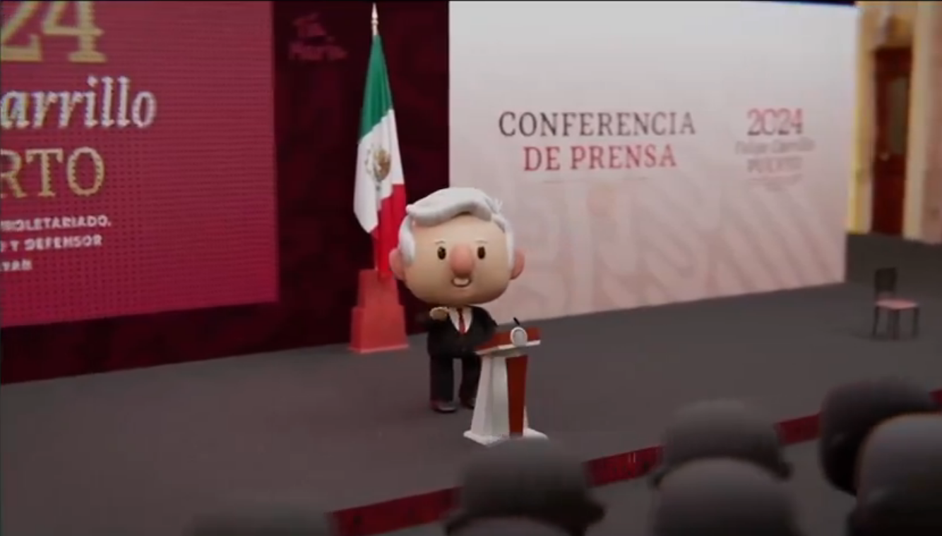 AMLO estrena introducción de su mañanera en animación 3D