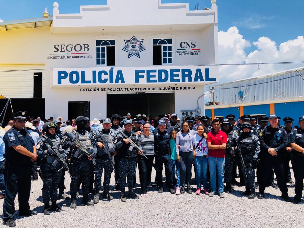 Policía Federal instala base en Tlacotepec de Benito Juárez