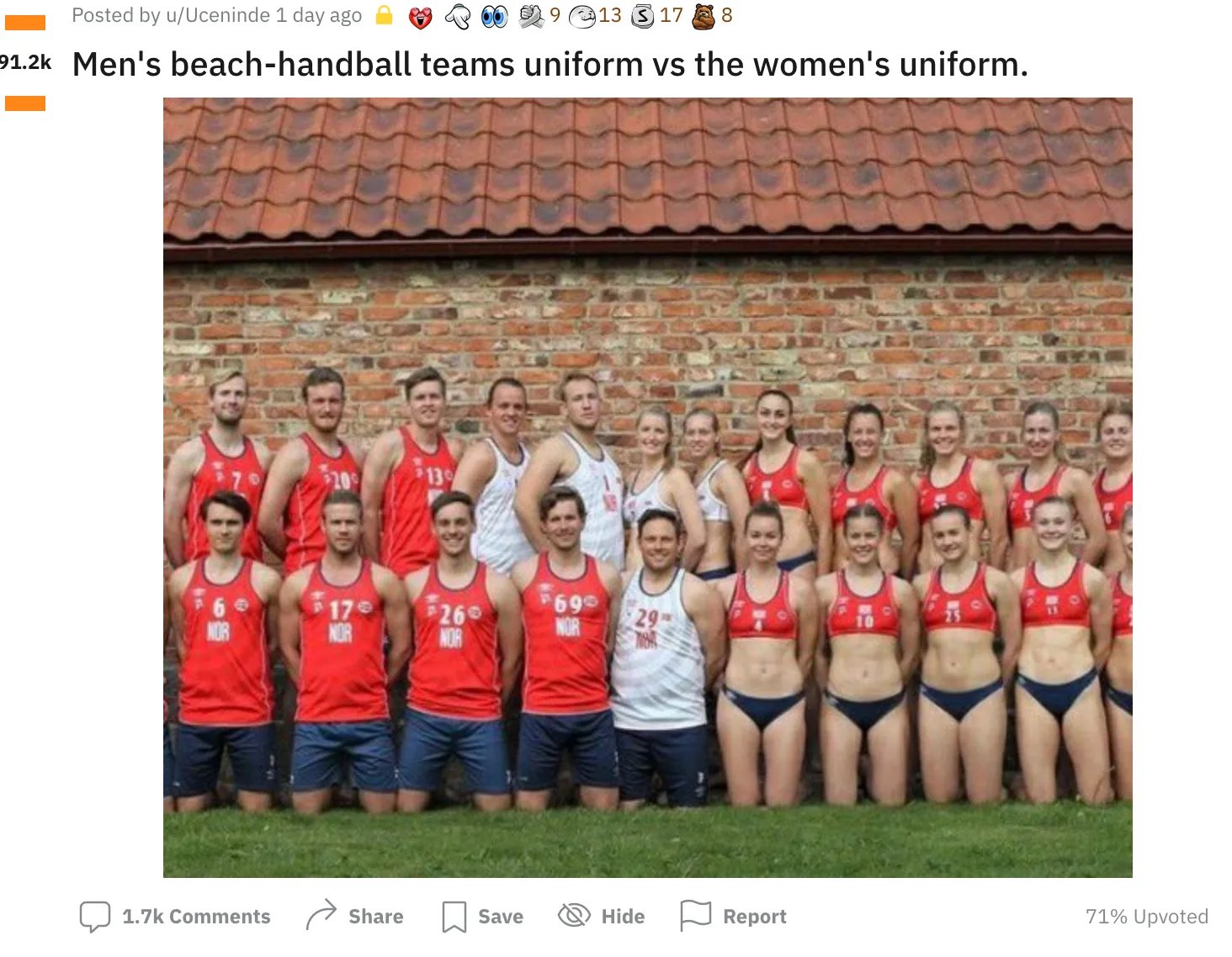 Pink pagará multa de jugadoras noruegas que se negaron a usar bikini