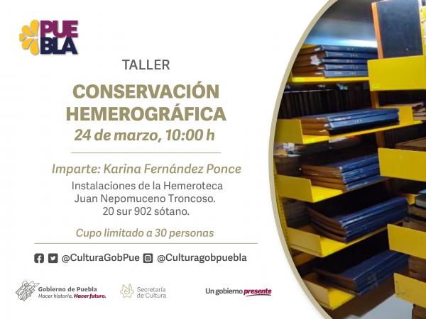 Impartirán taller gratuito de conservación hemerográfica