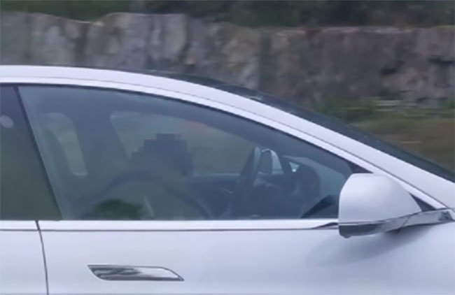 VIDEO Conductor ebrio se queda dormido y piloto automático de Tesla conduce por él