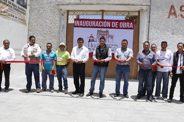 Inaugura presidente 4 obras en el municipio de Huejotzingo