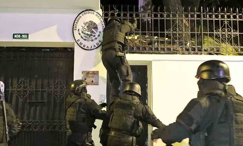 Asegura Noboa que no se arrepiente de incursión de Ecuador a la Embajada de México