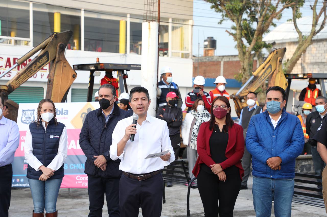 Eduardo Rivera arranca la rehabilitación de prolongación 25 Poniente