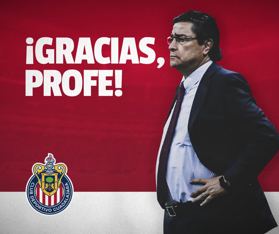 Despiden al Profe Tena como DT de Las Chivas