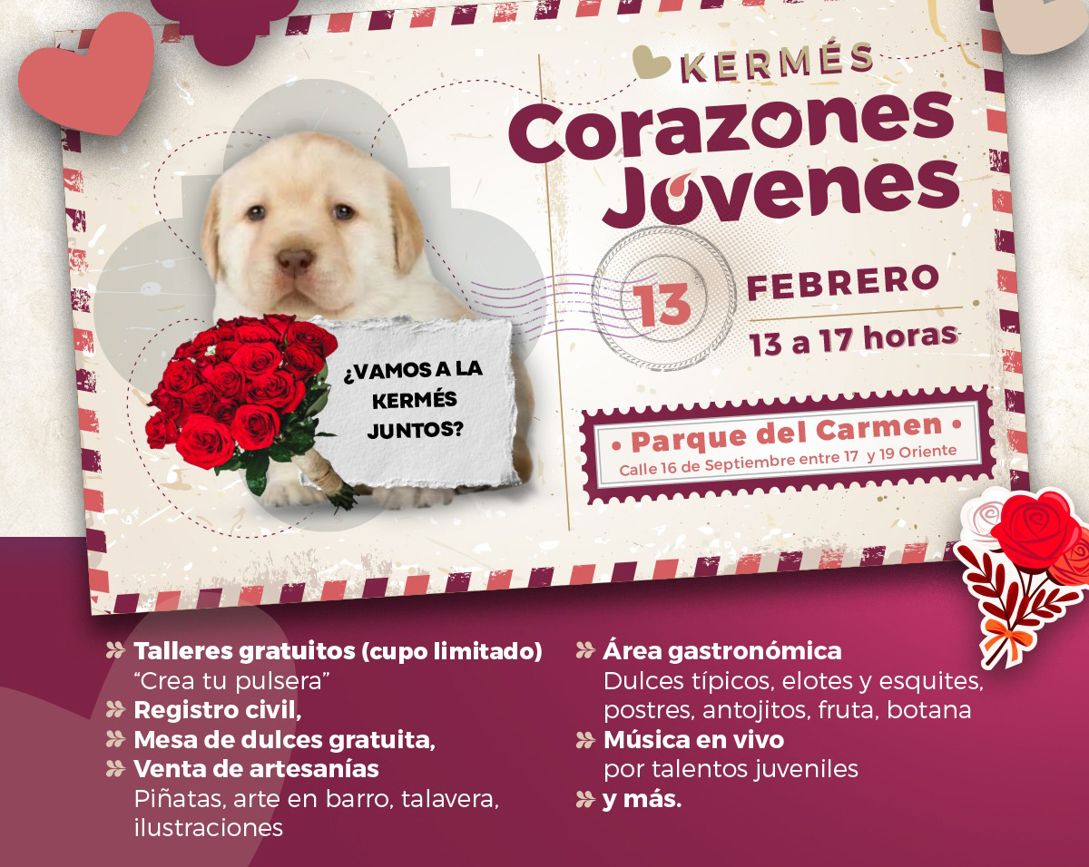 Realizará Instituto de la Juventud del Municipio la kermés “Corazones Jóvenes”