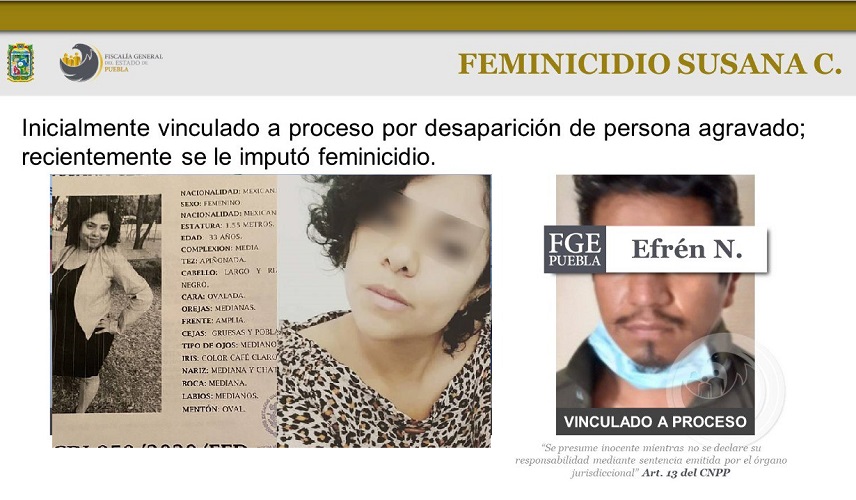 Dan 3 meses para cerrar el proceso por feminicidio de Susana Cerón