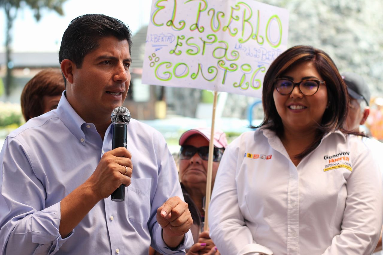 Evita Genoveva Huerta apoyar a Eduardo Rivera como candidato