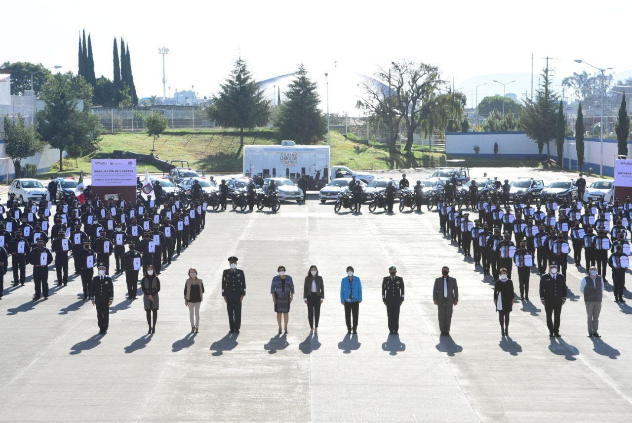 Egresan 92 nuevos policías de la Academia municipal de Puebla