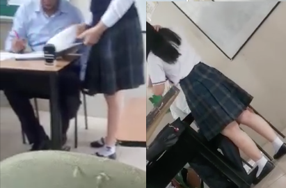 VIDEO Maestro grababa a sus alumnas por debajo de la falda