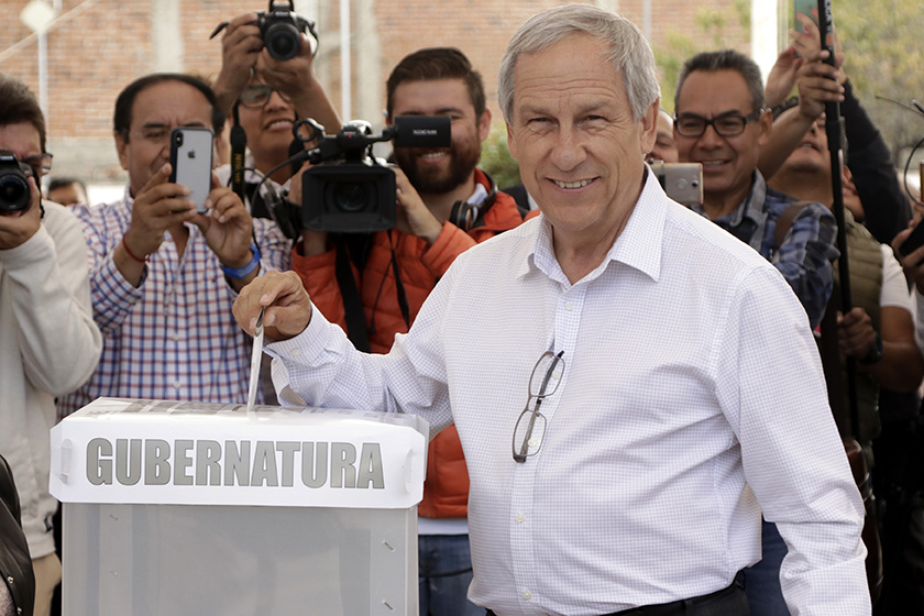 Cárdenas vota en Cholula y exhorta a los poblanos a sufragar