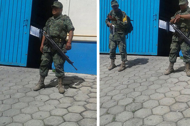 Ejército llega a Ocotepec y opositores temen actos de intimidación