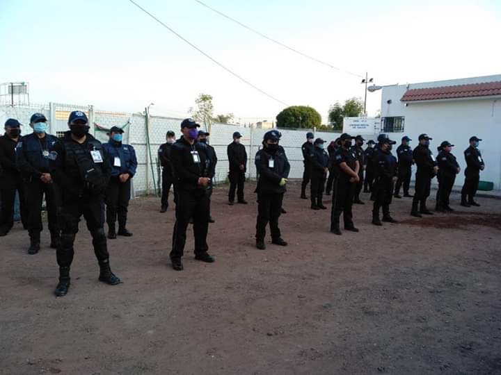  Seguridad pública de Coronango atiende medidas contra el COVID19 