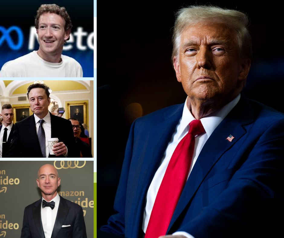 Elon Musk, Jeff Bezos y Mark Zuckerberg asistirán a la toma de posesión de Trump
