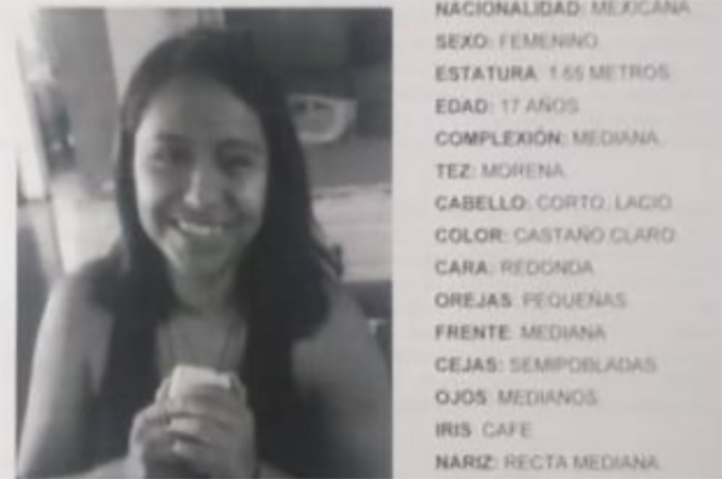 Desaparece Valeri en Puebla capital; tiene 17 años y está embarazada