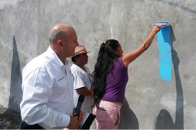 Inicia segunda etapa de embellecimiento de casas del cerro de San Miguel, en Atlixco