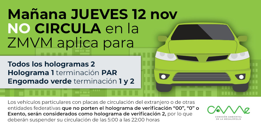 Doble Hoy No Circula en CDMX por altas concentraciones de ozono