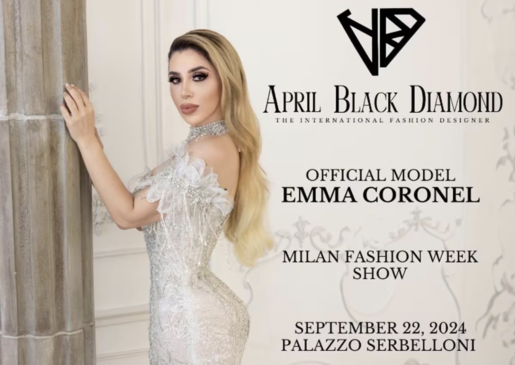 Emma Coronel modelará en Milan Fashion Week