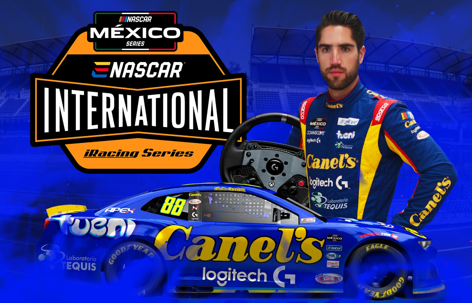 Rubén García Jr. estará presente en la carrera eNASCAR International