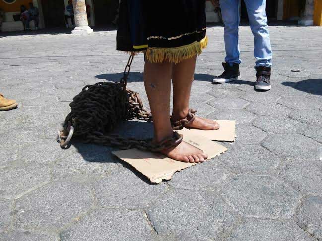 Cadenas de 60 kilos cargan los engrillados de Huaquechula 
