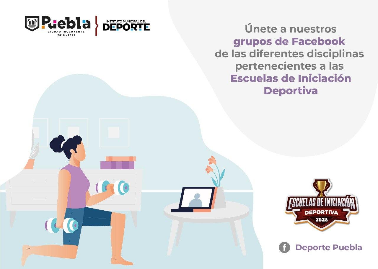 Con ejercicio en línea el Instituto Municipal del Deporte e Puebla promueve actividad física