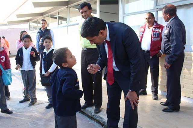 Invierte Ayuntamiento de Huejotzingo 1.6 mdp en obras para escuelas