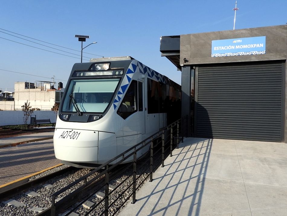 Lista para comenzar a funcionar la terminal Momoxpan del tren turístico