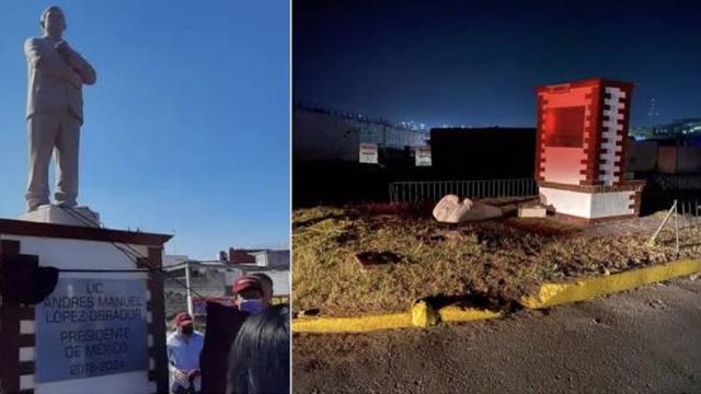“Quid prodest scelus, is fecit”. Calderón, principal sospechoso de tirar la estatua de AMLO